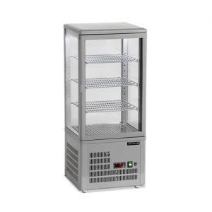 Gebaksvitrine Tefcold - 3 roosters - grijs