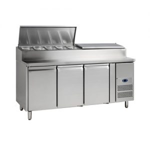 Pizzawerkbank Tefcold - 3 deuren