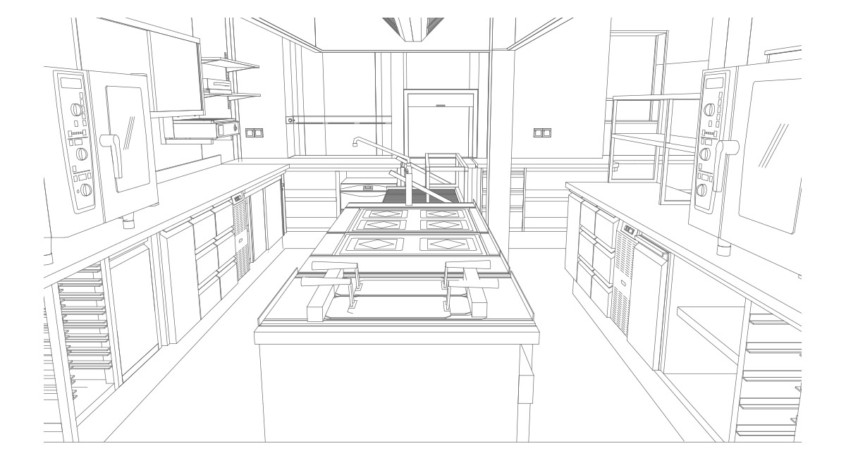 Wilde Pieters keuken ontwerp werktekening