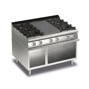 Doorkookplaat + 4-pits Baron Queen 7