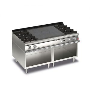 Doorkookplaat + 4-pits Baron Queen 7