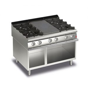 Doorkookplaat + 4-pits Baron Queen 9