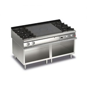 Doorkookplaat + 4-pits Baron Queen 9