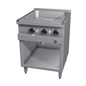 Bakplaat MKN Optima 700 - 600 - verdiept - elektrisch